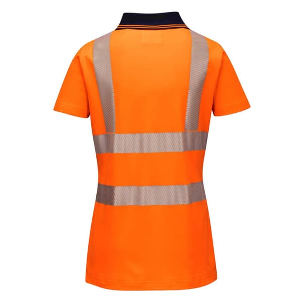 Portwest Kvinnor/Damer Hi-Vis bomulls-polotröja för säkerhetsändamål