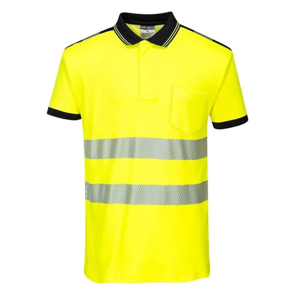 Portwest Mens PW3 Hi-Vis Comfort Polo Shirt