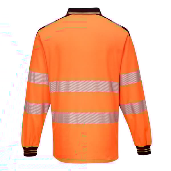 Portwest PW3 Bomull Hi-Vis Säkerhetspolo för herrar