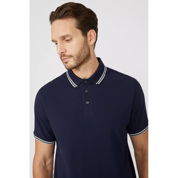 Maine Mens Pique Tipped Polo Shirt