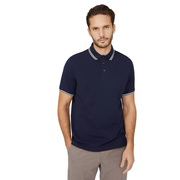 Maine Mens Pique Tipped Polo Shirt