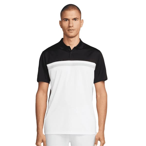 Nike Mens Victory Dri-FIT Polo Shirt Black/White S