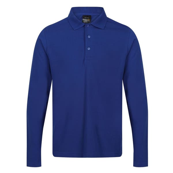 Regatta Mens Pro långärmad pikétröja New Royal 4XL