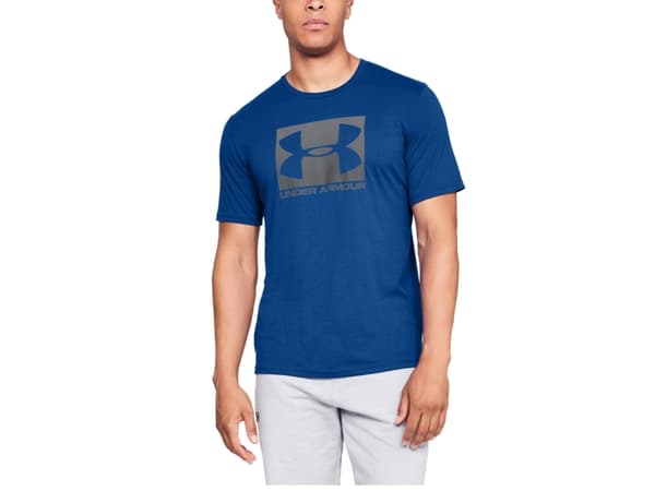 Under Armour Boxed Sportstyle, T-skjorte, Voksen, Hankjønn, Blå, Monokromatisk, M