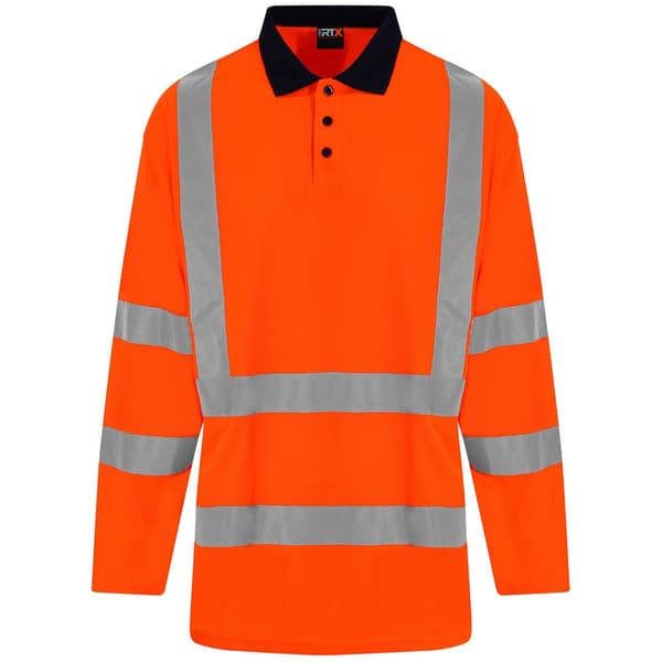 PRORTX Långärmad pikétröja i High-Vis-teknik för herrar