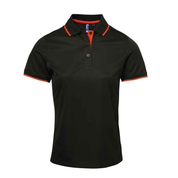 Premier Womens/Ladies Coolchecker Contrast Pique Polo Shirt