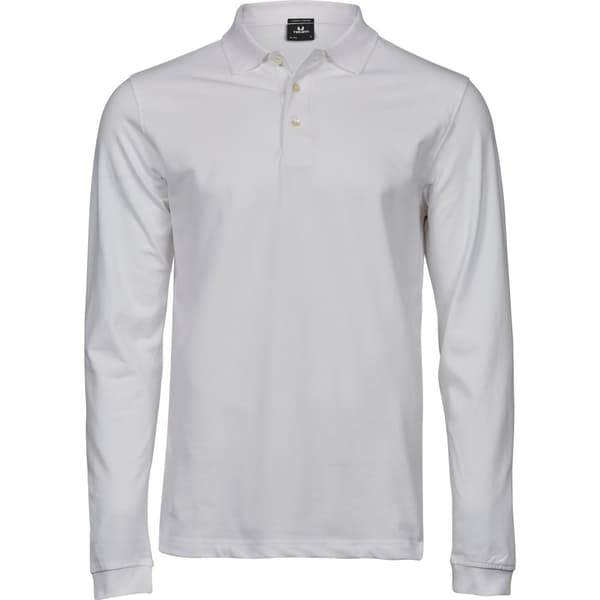 Tee Jays Mens Luxury Stretch Long-Sleeved Polo Shirt