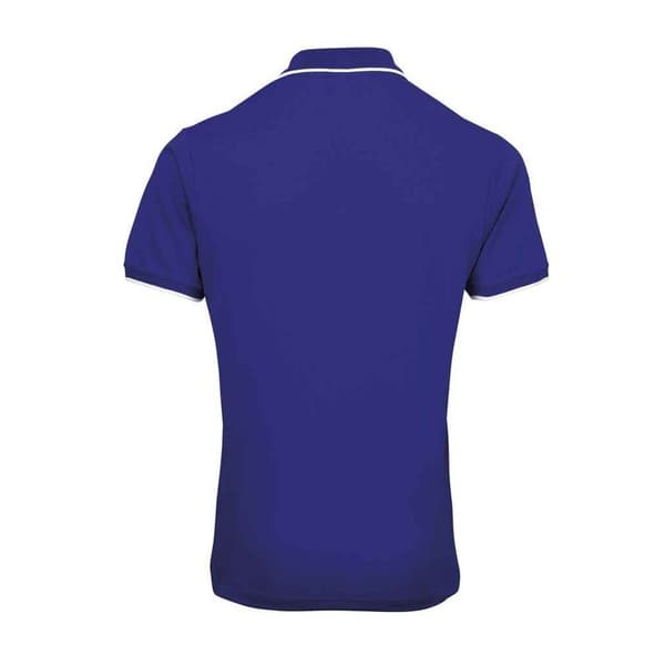 Premier Mens Coolchecker Contrast Pique Polo Shirt