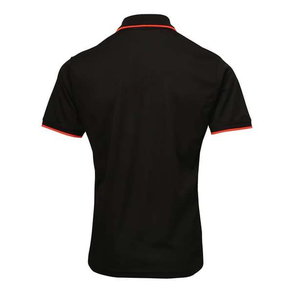 Premier Mens Coolchecker Contrast Pique Polo Shirt