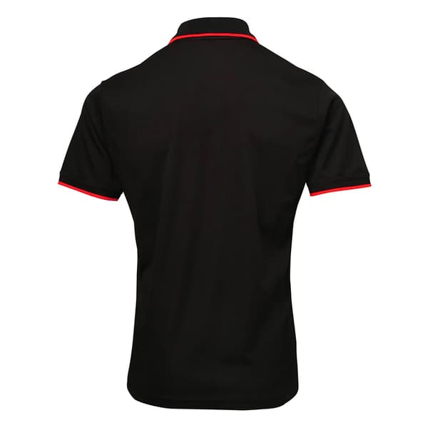 Premier Mens Coolchecker Contrast Pique Polo Shirt