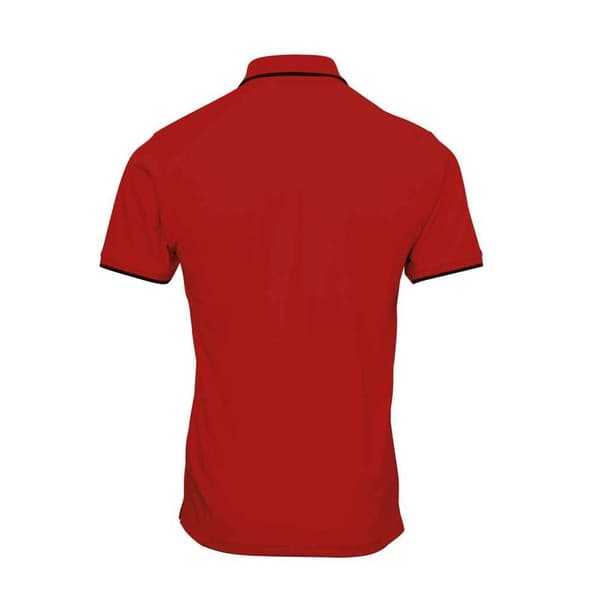 Premier Mens Coolchecker Contrast Pique Polo Shirt