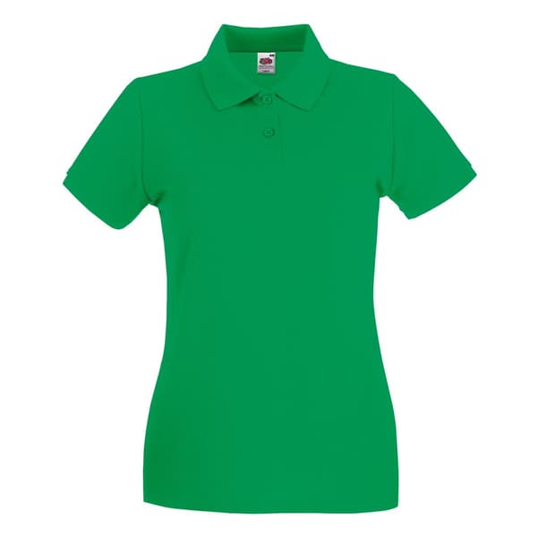 Fruit of the Loom Dam/damer Premium Cotton Pique Lady Fit polotröja