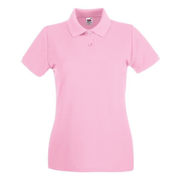 Fruit of the Loom Dam/damer Premium Cotton Pique Lady Fit polotröja