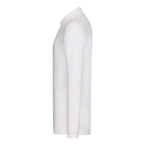 Fruit of the Loom Mens Cotton Pique Long-Sleeved Polo Shirt