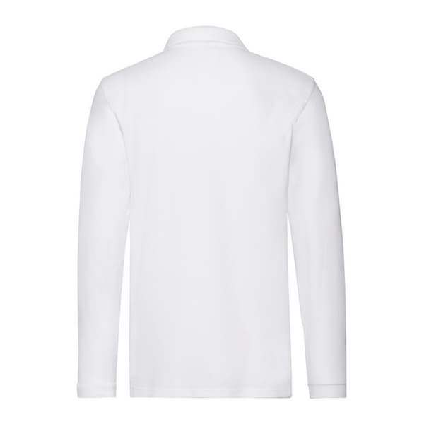 Fruit of the Loom Mens Cotton Pique Long-Sleeved Polo Shirt