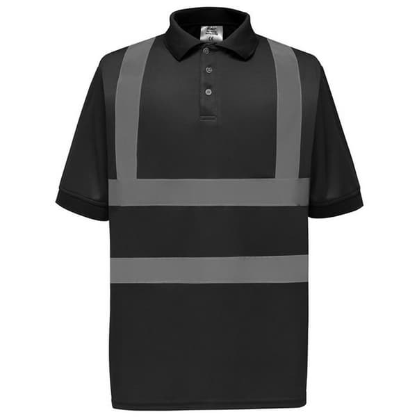 Yoko Unisex vuxen Hi-Vis kortärmad polotröja
