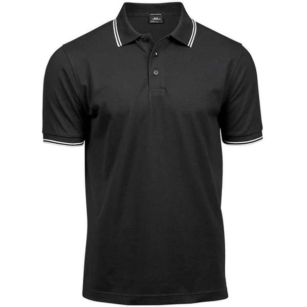 Tee Jays Polotröja i stretch med tippning för herrar