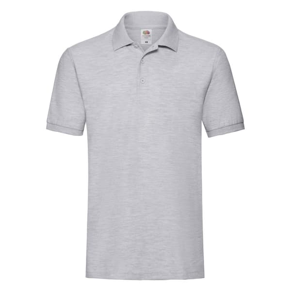 Fruit of the Loom Polotröja Premium Heather för herrar