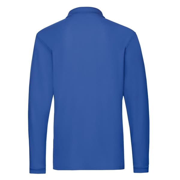 Fruit of the Loom Premium Pique långärmad polotröja för herrar
