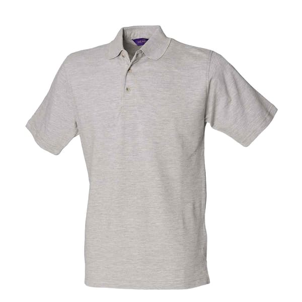 Henbury Mens Classic Cotton Pique Heavy Polo Shirt