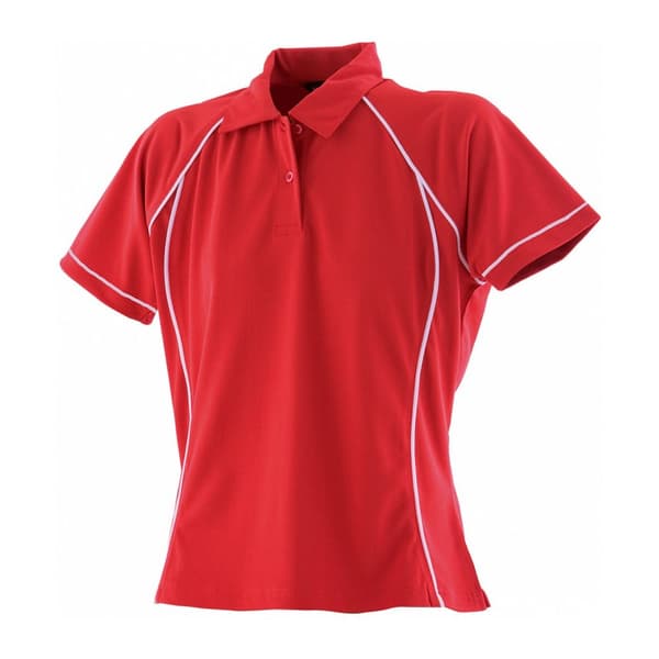 Finden & Hales Womens/Ladies Piped Performance Polo Shirt