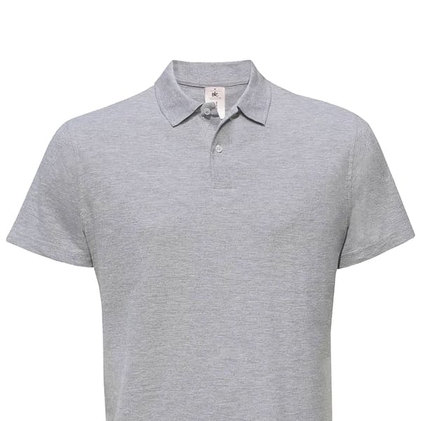 B&C Mens ID.001 Heather Polo Shirt