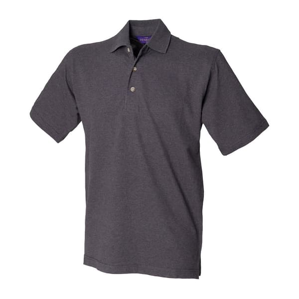 Henbury Mens Classic Cotton Pique Heavy Polo Shirt