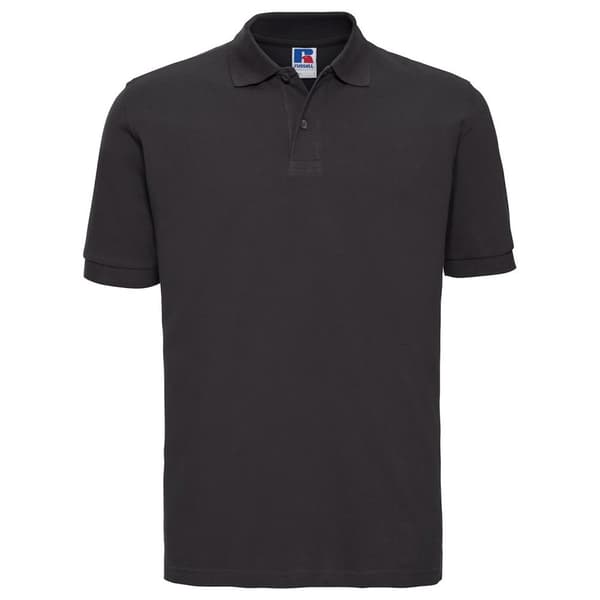 Russell Mens Classic Cotton Pique Polo Shirt Black 4XL