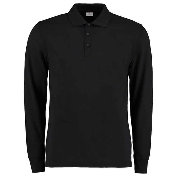 Kustom Kit Långärmad polotröja med piké för män