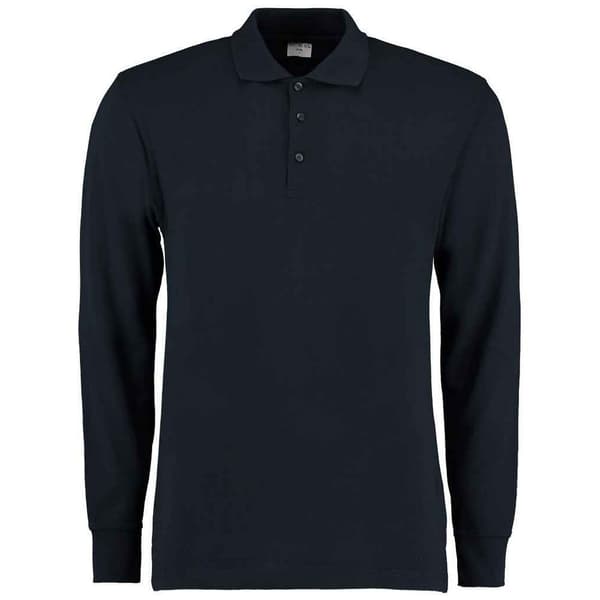 Kustom Kit Langærmet poloshirt med piqué for mænd