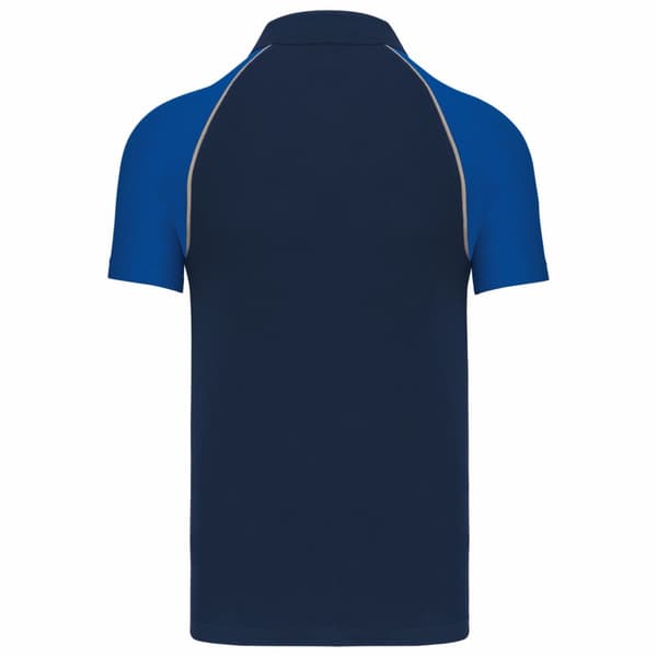 Kariban Mens Contrast Pique Baseball Polo Shirt