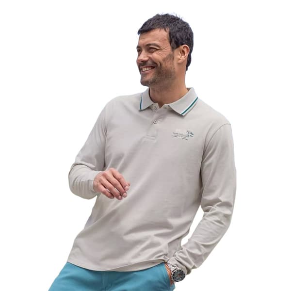 Atlas For Men Mens Casual Long-Sleeved Polo Shirt (Pack of 2)