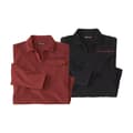 Miniatyrbilde 1 av 3: Atlas For Men Mens Microfleece Long-Sleeved Polo Shirt (Pack of 2)