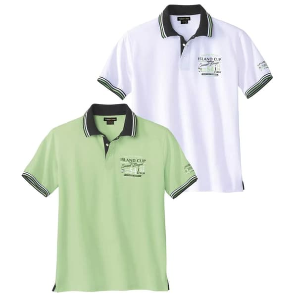 Atlas For Men Jersey-polotröja för män (2 st.)