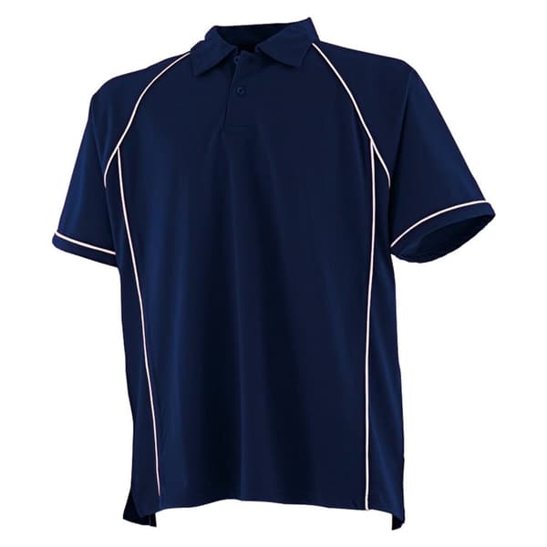 Finden & Hales Mens Piped Performance Polo Shirt