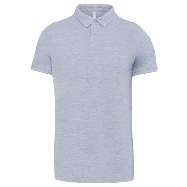 Kariban Mens Piqué Stud Front Polo Shirt