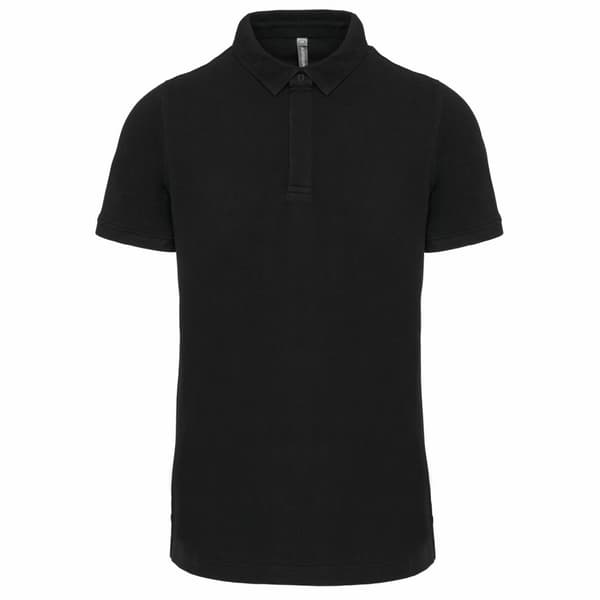 Kariban Mens Piqué Stud Front Polo Shirt