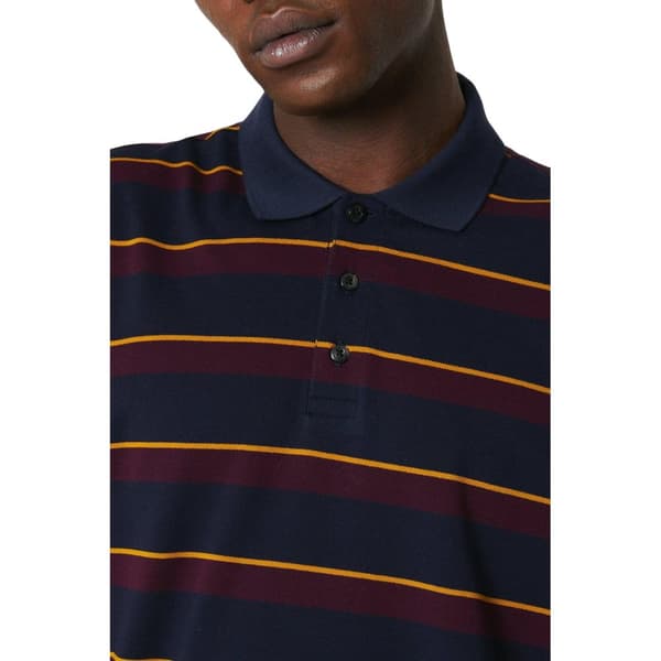 Maine Mens College Stripe Polo Shirt