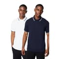 Miniatyrbilde 1 av 4: Maine Mens Tipped Cotton Polo Shirt (Pack of 2)