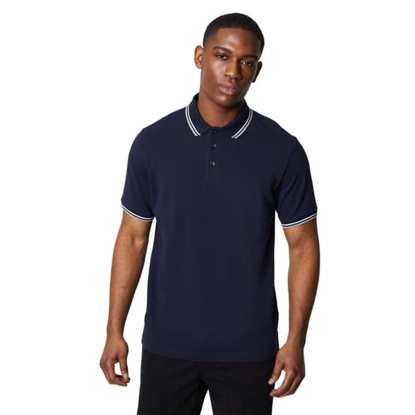 Maine Mens Tipped Cotton Polo Shirt (Pack of 2)
