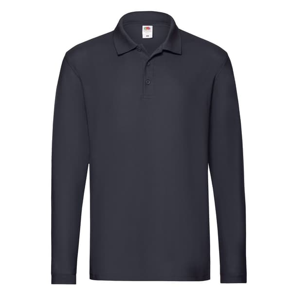 Fruit of the Loom Mens Premium Long-Sleeved Polo Shirt