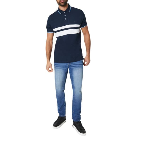 Maine Mens Carter Stripe Polo Shirt