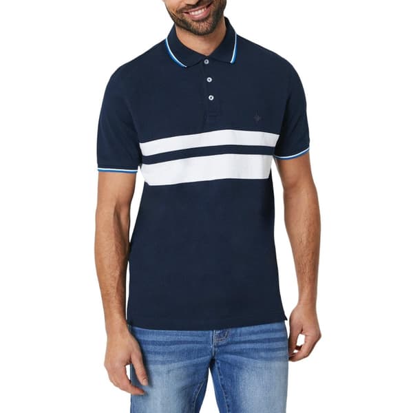 Maine Mens Carter Stripe Polo Shirt
