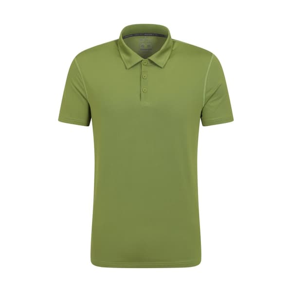Mountain Warehouse Mens Court IsoCool Polo Shirt Khaki Green 3XL
