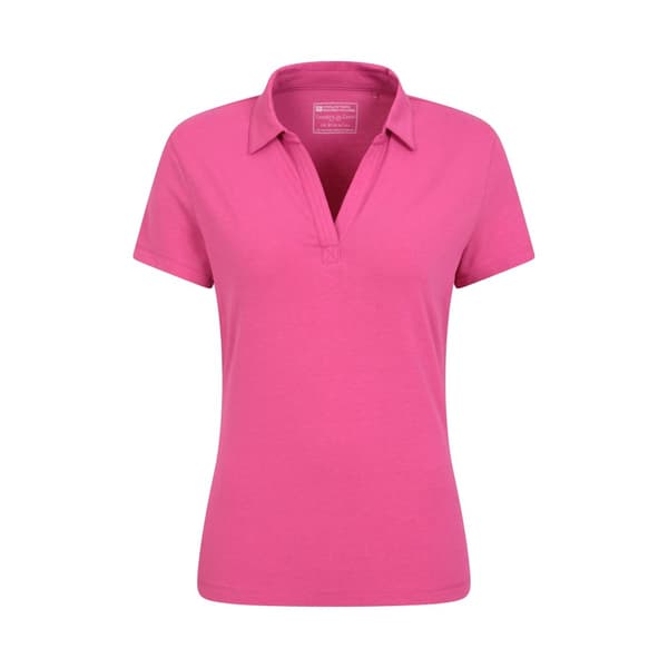 Mountain Warehouse Womens/Ladies UV Protection Polo Shirt Bright Pink 20 UK