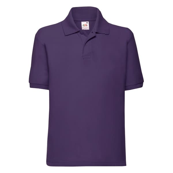 Fruit of the Loom Childrens/Kids 65/35 Plain Pique Polo Shirt