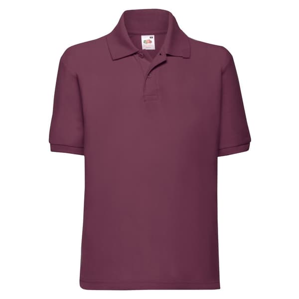 Fruit of the Loom Childrens/Kids 65/35 Plain Pique Polo Shirt