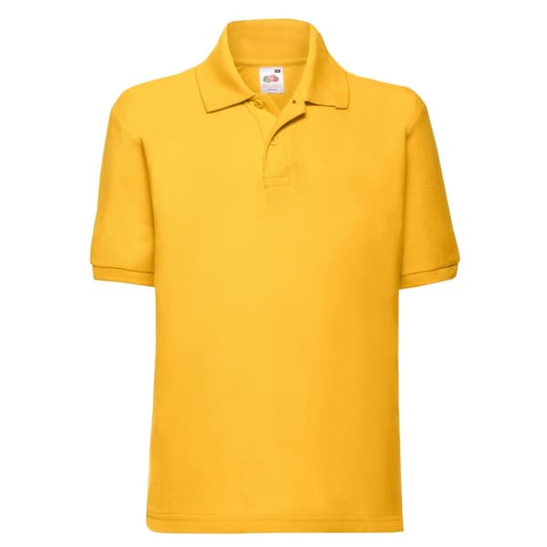 Fruit of the Loom Childrens/Kids 65/35 Plain Pique Polo Shirt