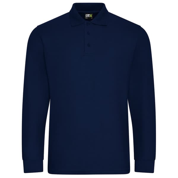 PRO RTX Mens Piqué Long-Sleeved Polo Shirt