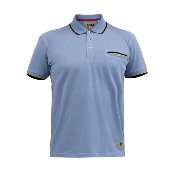 Duke Mens D555 Talbot Pique Jacquard Kingsize Polo Shirt